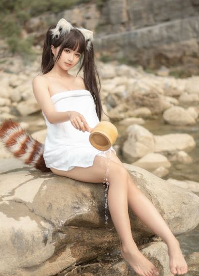 原神甘雨拿黄瓜c自己
